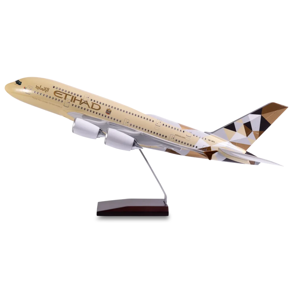 Etihad Airways A380 Scaled Model - Without Landing Gear & LED