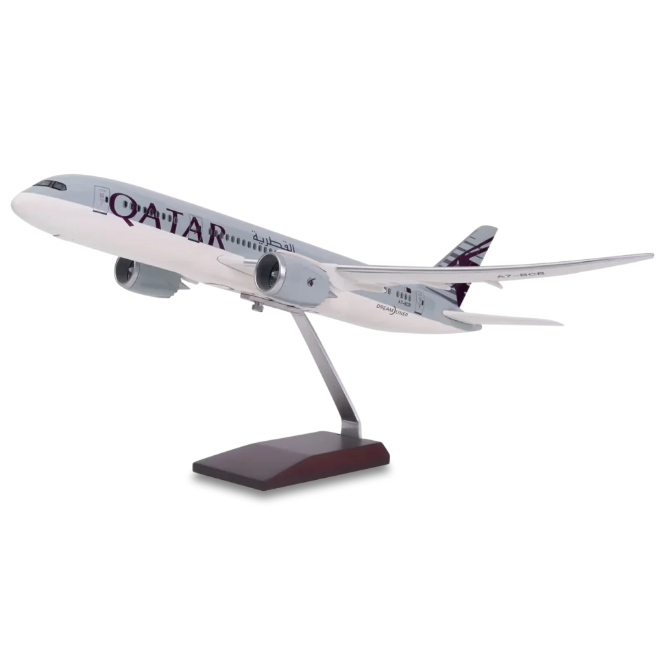 Qatar Airways B787 Scaled Model - Without Landing Gear & LED