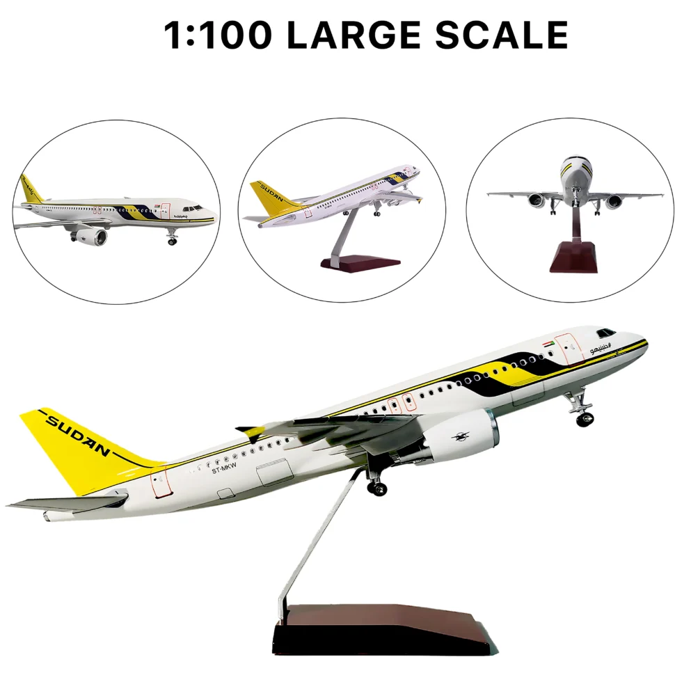 Sudan Airways A320 Scaled Aircraft Model - Landing Gear - Image 3