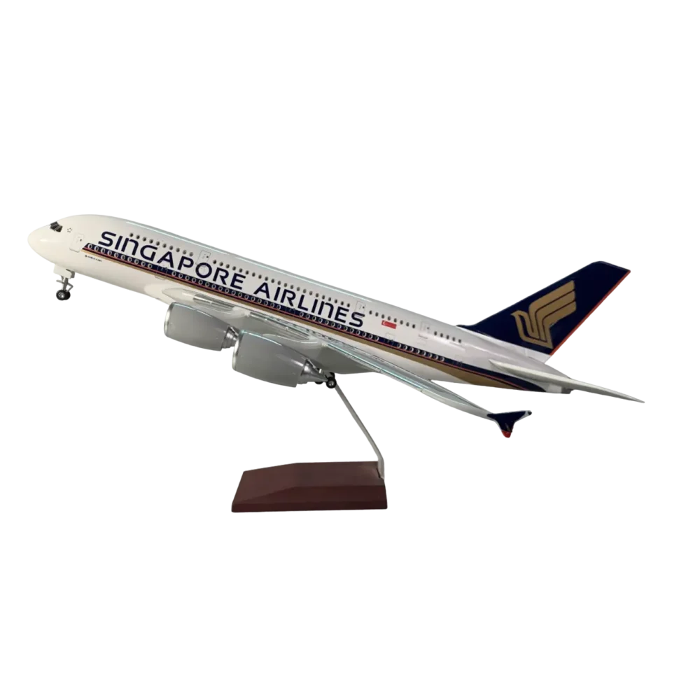 A380 Singapore AirLines Resin Aircraft Model - with Landing Gear