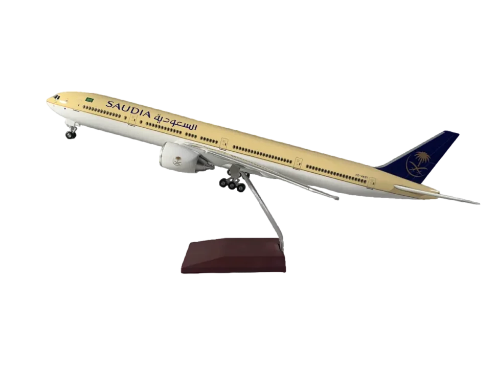 Saudi B777-300ER Scale Airplane Model with landing gear